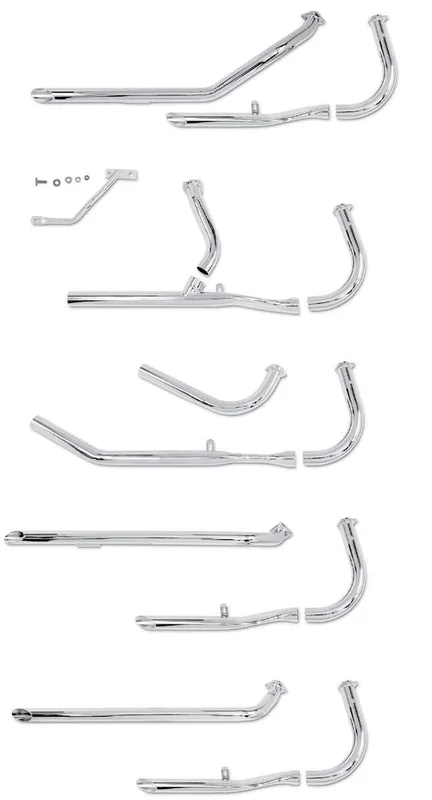Pipe Sets For 1948 - 1969 Generator Big Twin Engines With STD Cylinder Heads In Rigid Or Swingarm Frames