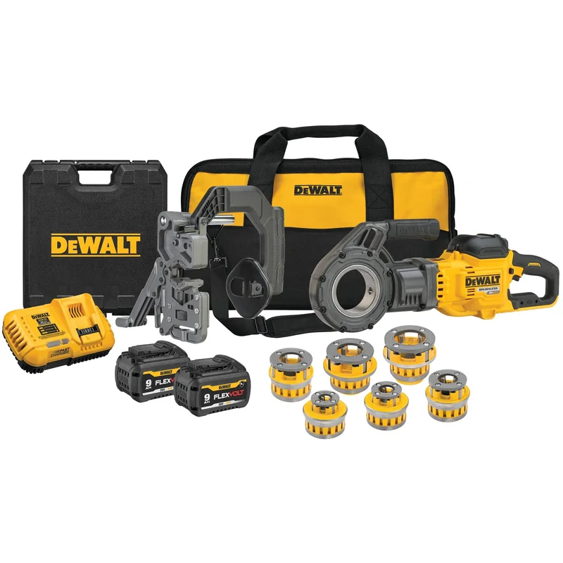 Pipe Threader Kit W/6 Die Heads 60V FlexVolt Dewalt