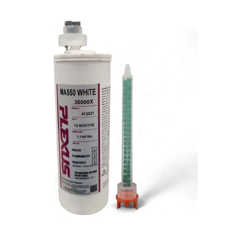 Plexus MA550 (35000X) Non-Sag Gel, UV Stable White 45-Minute MMA Adhesive for Marine and Underwater bonding of Plastics Metals & Composites