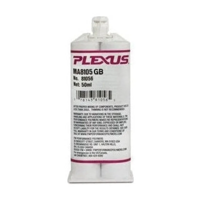 PLEXUS MA8105 GB - Metal, Nylon, and Plastics MMA Glue Fast 5-Min Set Toughened Low-Odor Marine Optimized