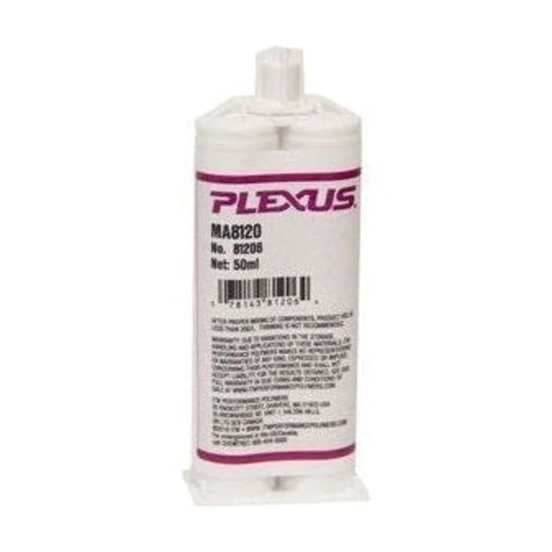 PLEXUS MA8120 GB - Metals, Zinc-Treated, Galvanized Metals, Hot-Dipped Metals, Nylons, and Plastics MMA Glue Slow 20-Min Set Toughened Low-Odor Marine Optimized