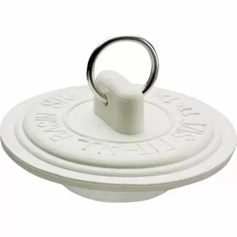 Plumb Pak Drain Stoppers 1"-13/8". Duo Fit White Rubber