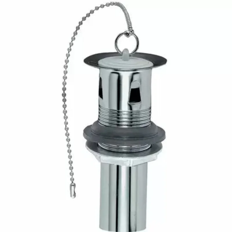 Plumb Pak P.O. Plugs. One Piece With Chain & Stopper. 11/4"