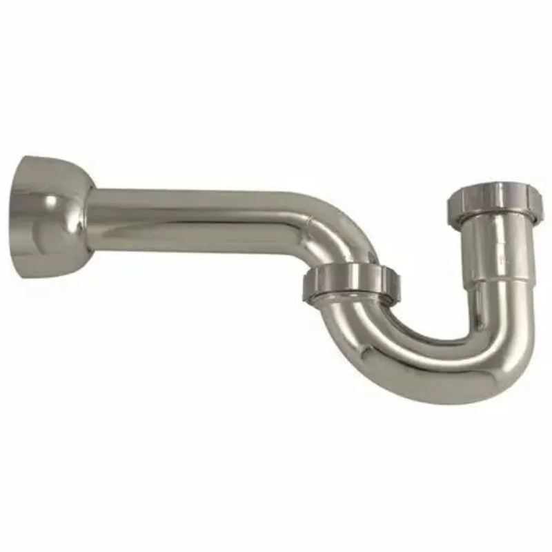 Plumb Pak P Trap Od Pvc, Chrome Plated, 1-1/4"