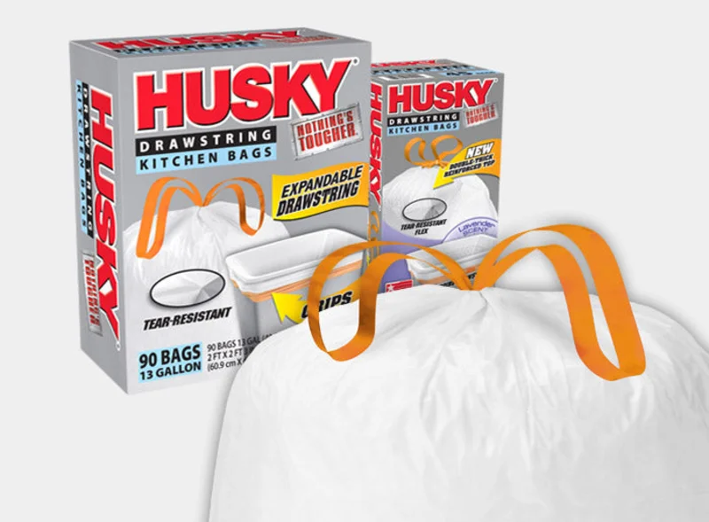 Poly-America Kitchen Trash Bags White