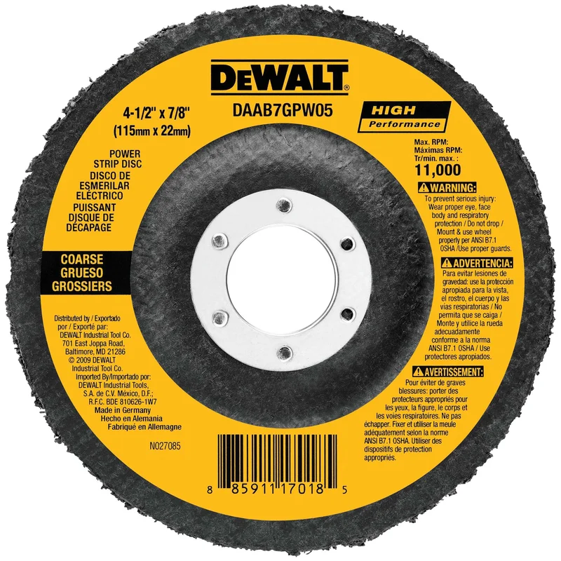 Power Strip Disc "Coarse" 4-1/2" x 7/8 Dewalt