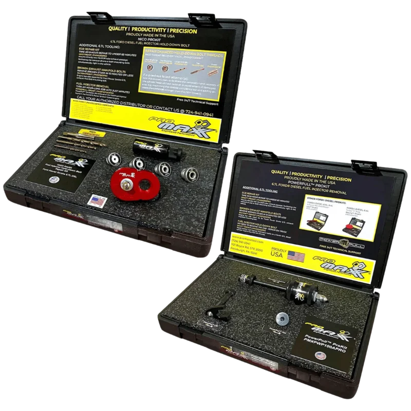 Power Stroke Package - BRAVO Ford 6.7L Power Stroke Fuel Injector Hold Down Bolt Repair ProKit And Fuel Injector Puller
