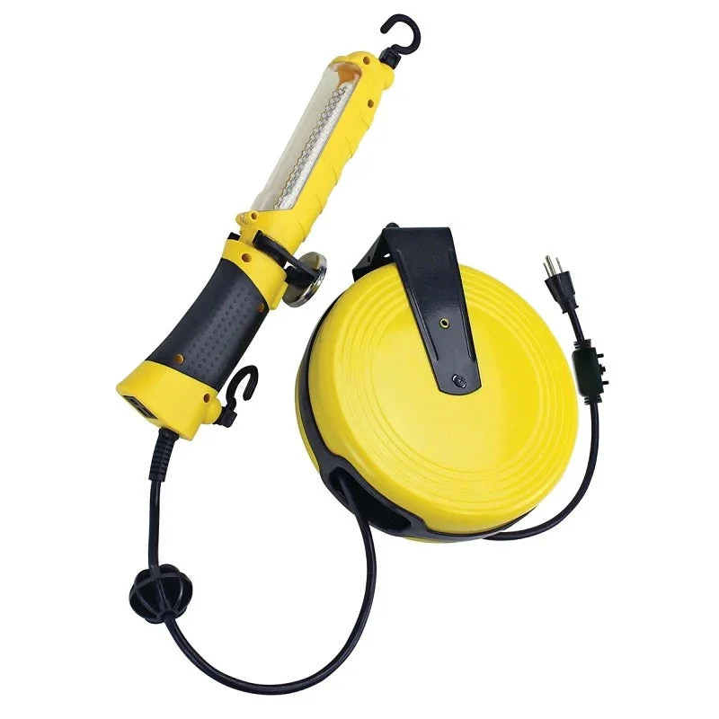 Power Zone Work Light LED Lamp 120 Lumens 30 ft L Cord Yellow