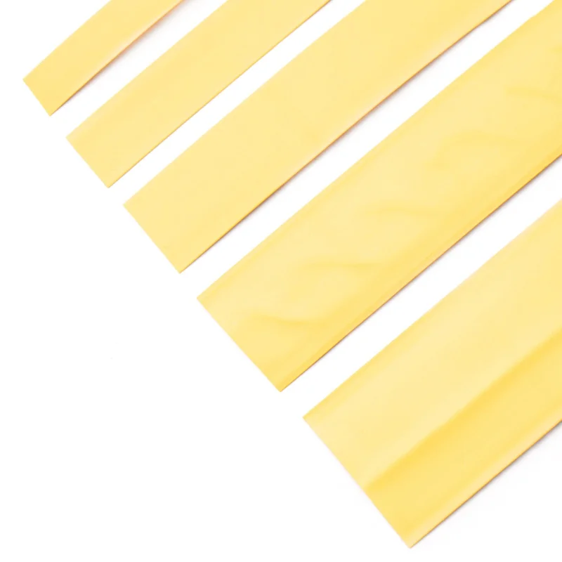 Pre-Flattened 3:1 Heat Shrink Tubing Yellow