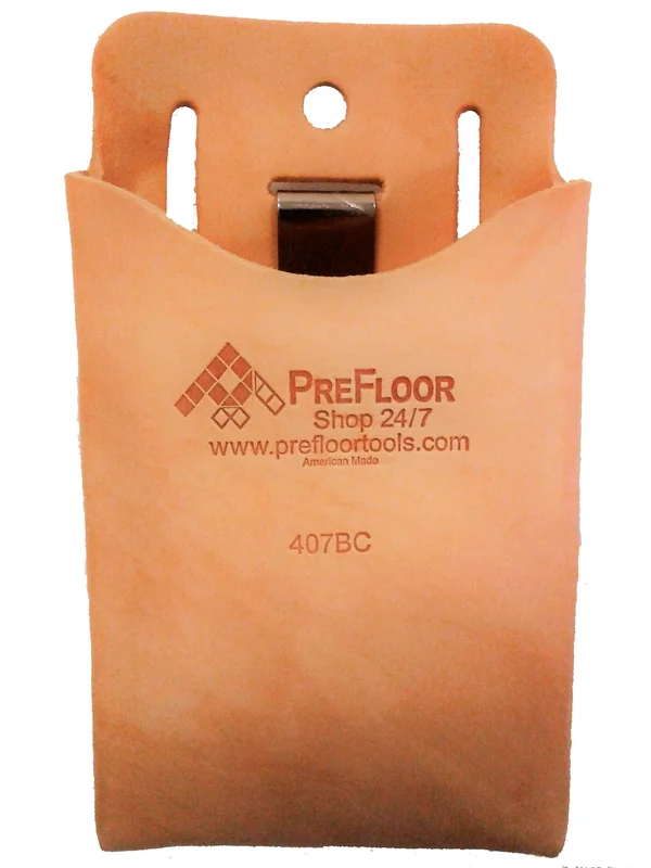 Prefloor 407-BC Leather Tool Pouch w/ Belt Clip