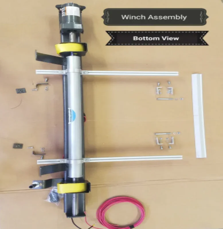 PreFloor Gated Ramp Winch Assembly