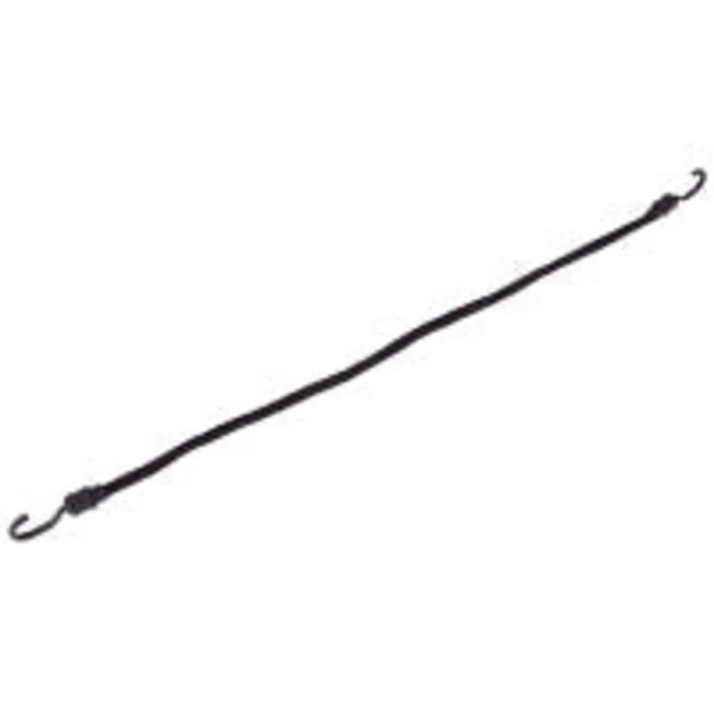 ProSource Bungee Stretch Cord, 17 mm Dia, 40 in L, Polypropylene, Black, Hook End Black