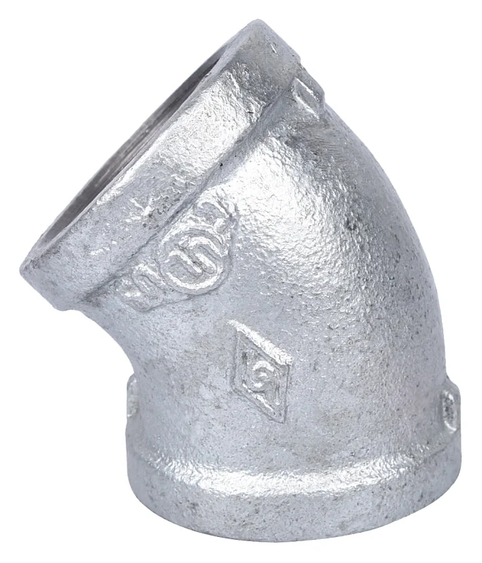 ProSource Pipe Elbow Threaded 45 deg Angle 40 Schedule 300 psi Pressure
