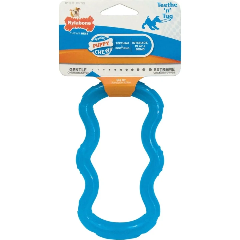 PUPPY CHEW TUG BLUE