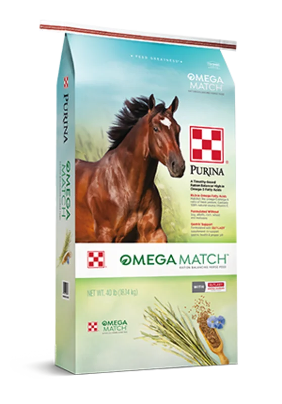 Purina Omega Match Ration Balancing Horse Feed