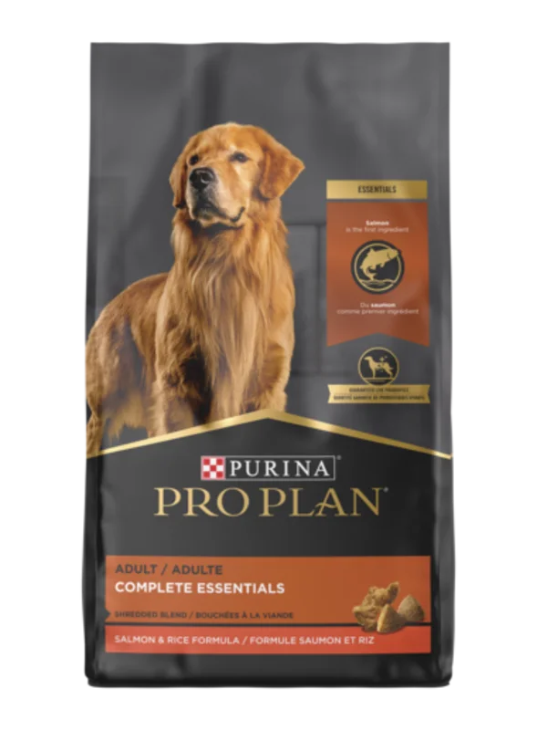 Purina Pro Plan Adult Complete Essentials Shredded Blend Salmon & Rice Dry Dog Food