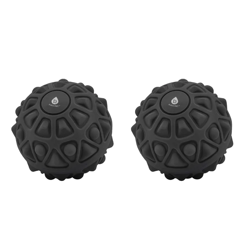 Pursonic 2-Pack Vibrating Massage Balls Double the Power for Deep Muscle Relief