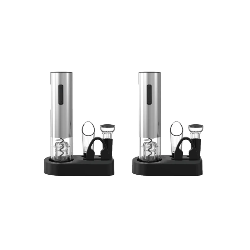 Pursonic 5-Piece Electric Wine Opener Set  2 PACK Bundle