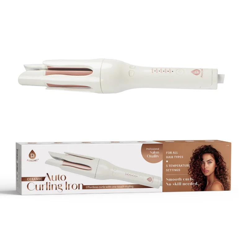 Pursonic Automatic Curling Iron  Salon-Quality Curls in Minutes Rose gold