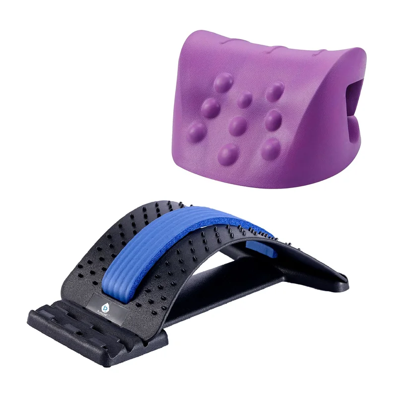 Pursonic Back and Neck Relief Bundle  Includes Back Stretching Device & Neck and Shoulder Stretcher and Relaxer