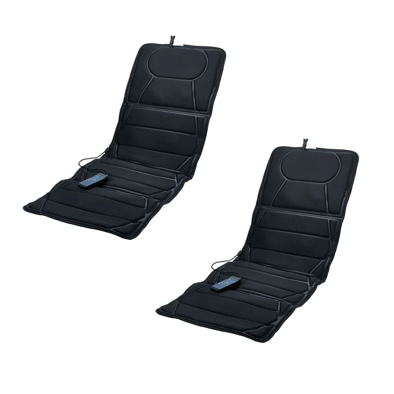 Pursonic Full-Body Massage Mat with Heat 2 pack  Multi-Zone Vibration Relief for Back, Lumbar & Legs