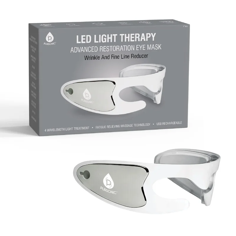 Pursonic LED Light Therapy Advanced Restoration Eye Mask Anti-Aging, Collagen-Boosting, At-Home Treatment