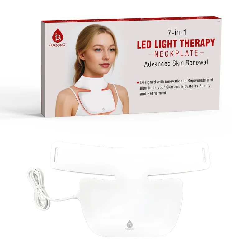 Pursonic LED Light Therapy Neckplate Rejuvenate Your Neck & Dcollet