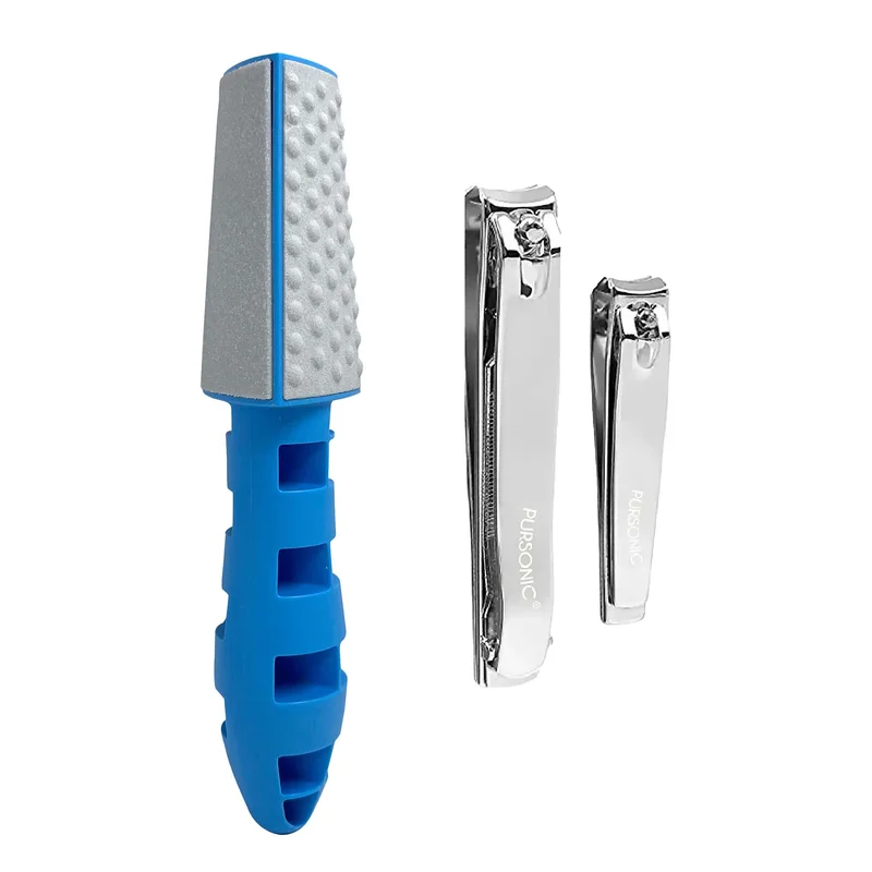 Pursonic Premium Nail & Foot Care Bundle Nail Clippers & 3-in-1 Callus Remover