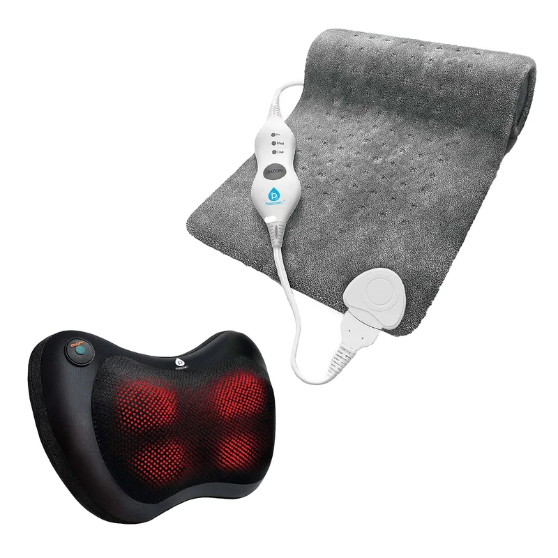 Pursonic Shiatsu Massager & Heating Pad Therapy Set