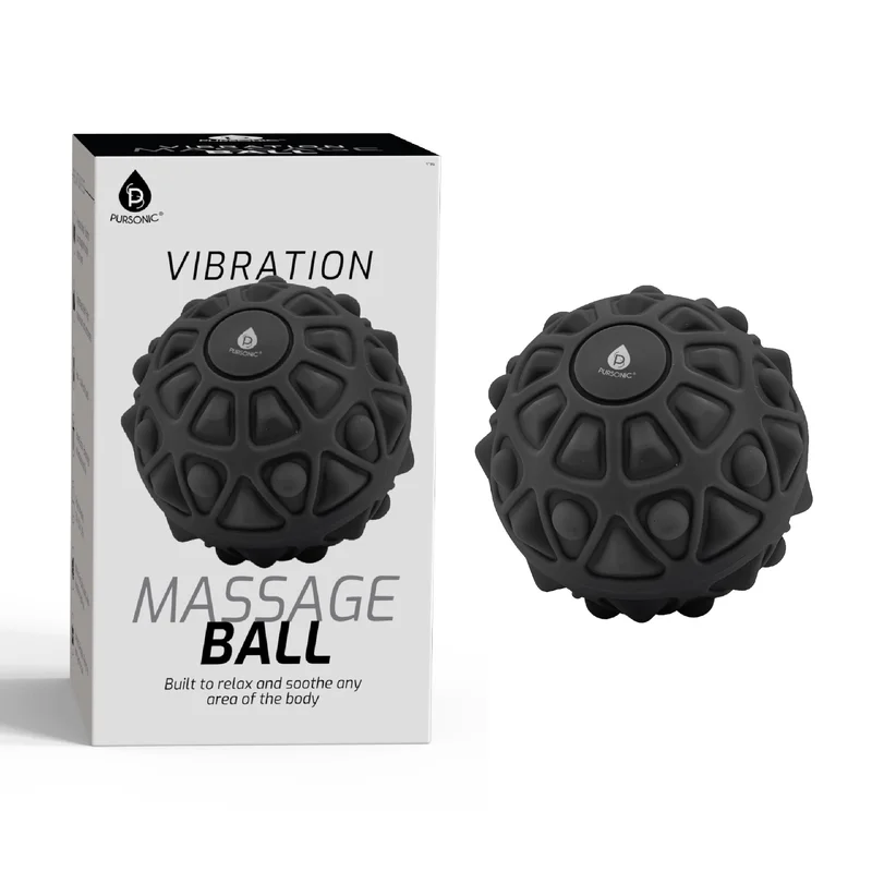 Pursonic Vibrating Massage Ball Deep Tissue Relief at Your Fingertips
