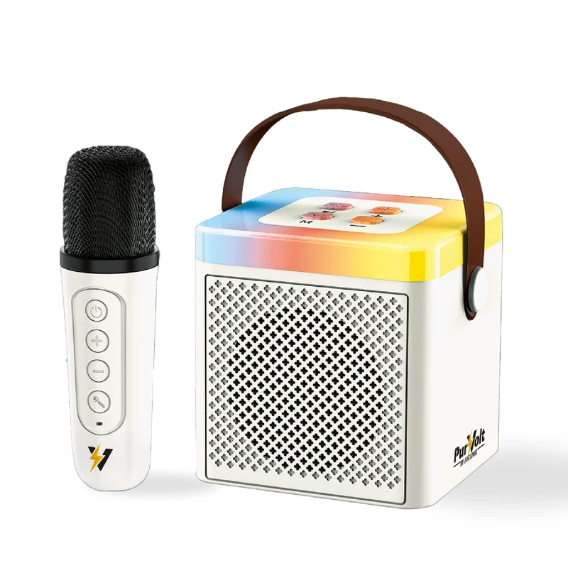 PurVolt Portable Karaoke Set  Sing, Shine & Share the Fun Anywhere!