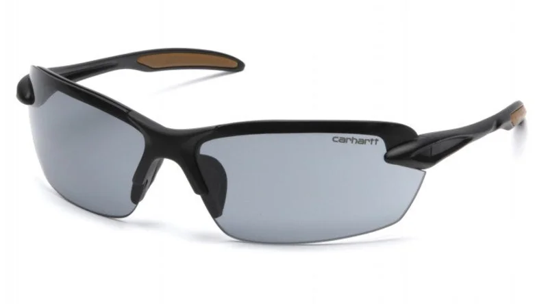 Pyramex Carhartt Spokane Gray Lens with Black Frame Black