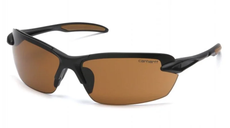 Pyramex Carhartt Spokane Sandstone Bronze Lens with Black Frame Black