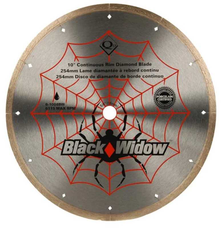 QEP 6-1008BW 10" Black Widow Diamond Blade
