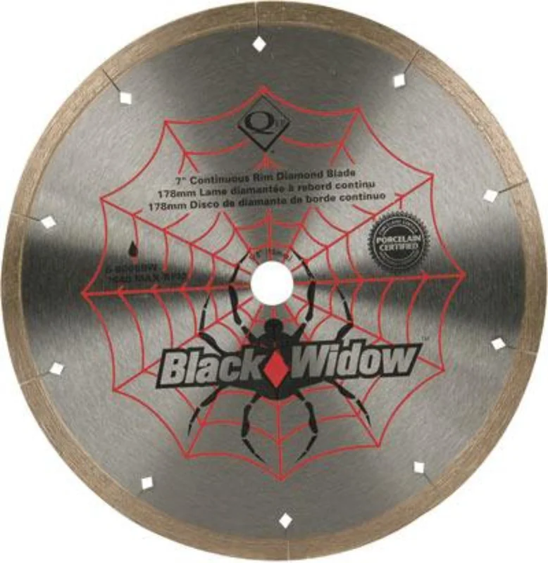 QEP 7" Black Widow Diamond Blade  Ceramic & Porcelain
