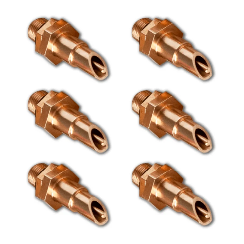 RAC Paws DIY Waterer Kit Six (6) Pack Horizontal Brass Nozzles Great for Rabbits, Guinea Pigs, Ferrets and Other Small Animals