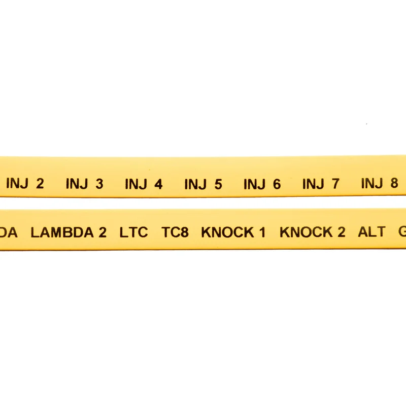 Race Spec Engine Loom Label Kit Yellow