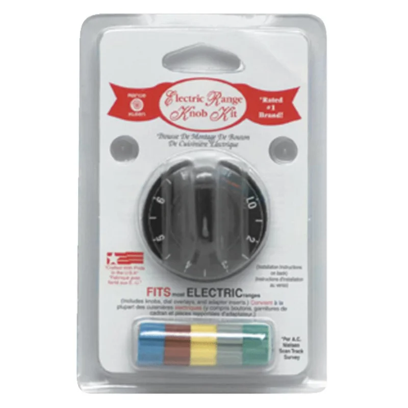 Range Kleen Black Electric Range & Oven Knob Kit