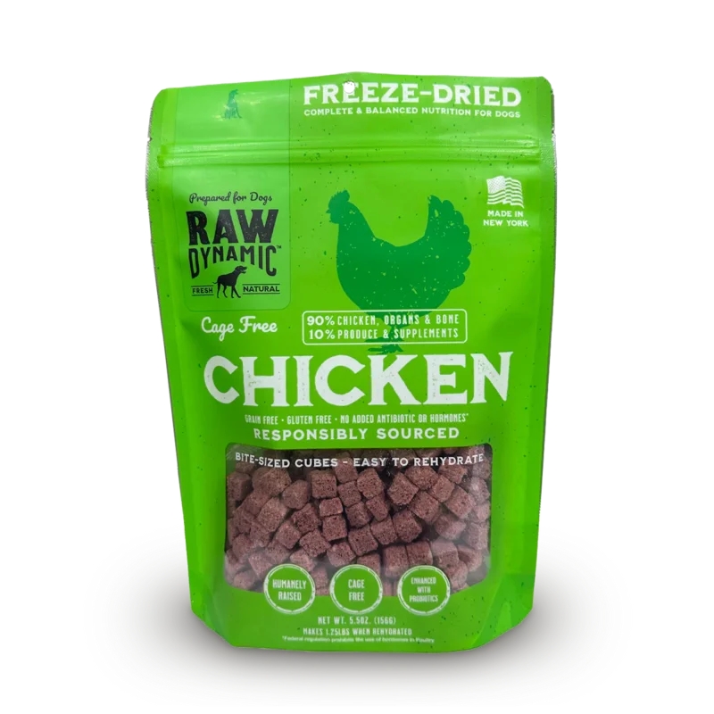 Raw Dynamic Freeze Dried Raw Chicken Fromula for Dogs