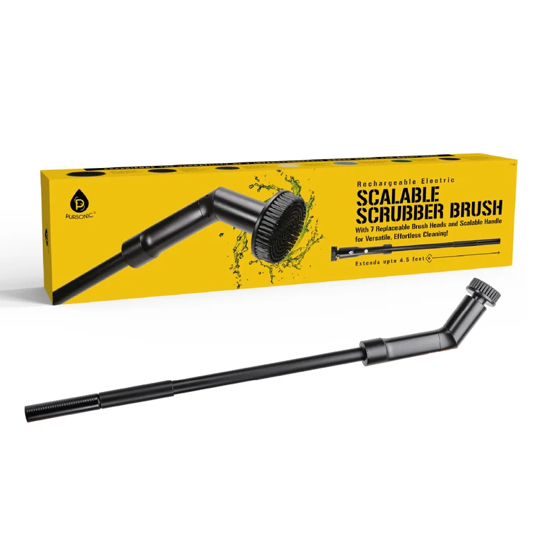 Rechargeable Electric Scalable Scrubber Brush  Reach New Heights in Cleaning