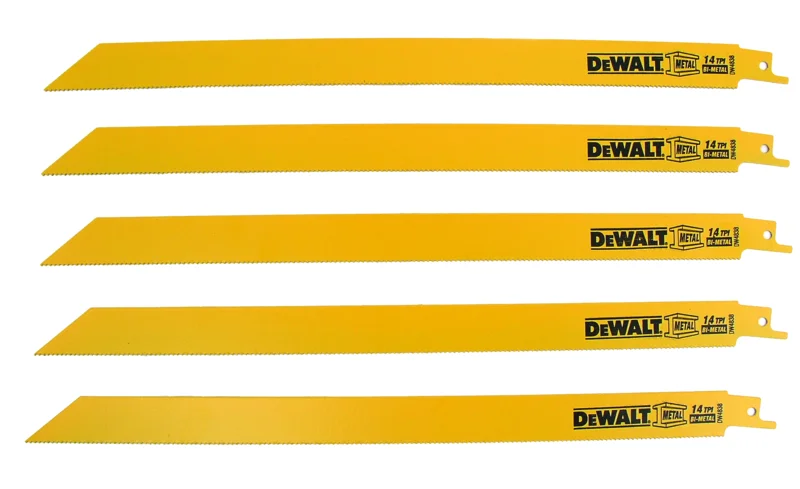 RECIPRO BLADE 12" X 14 TPI 5 PC DEWALT