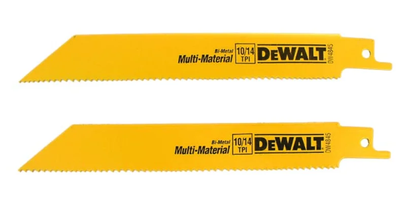 RECIPRO BLADE 6" X 10/14 TPI 2 PC DEWALT