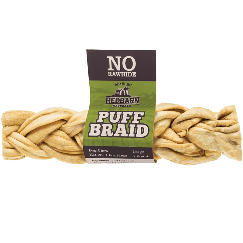 Redbarn Puff Braid Dog Treats
