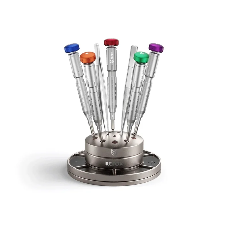 REFOX RS2, RS3, RS40 2D Screwdrivers, 3D Screwdrivers, and Storage Holder