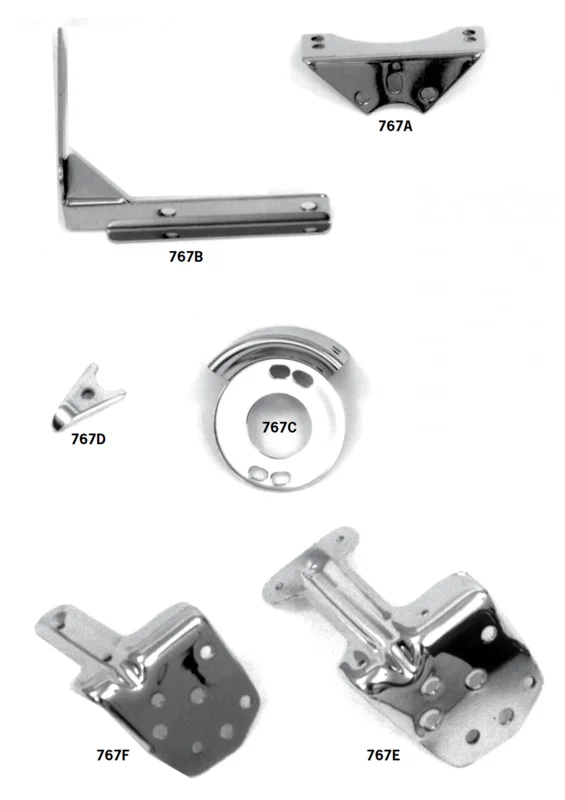 Regulator Mounting Brackets For Big Twins And Sportsters