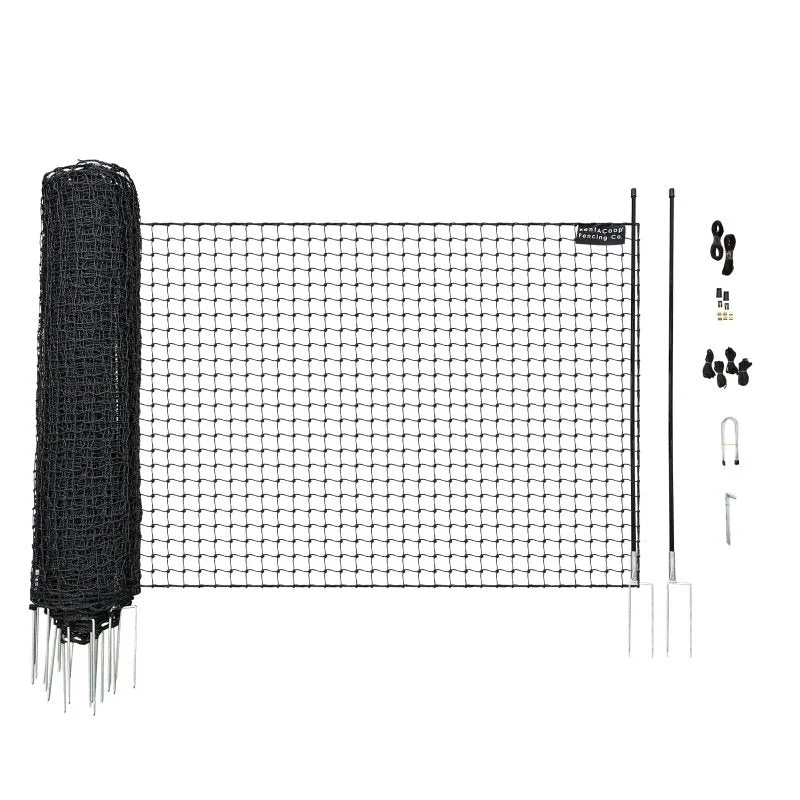 RentACoop Non-Electric Black Boundary Fence