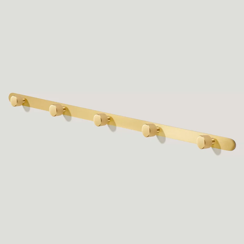 REVILL Metal Wall Mounted Coat Rack - Brass