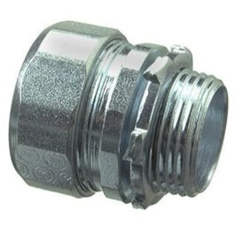 Rigid Compression Connector, Indoor, 1/2-In., 2-Pk.