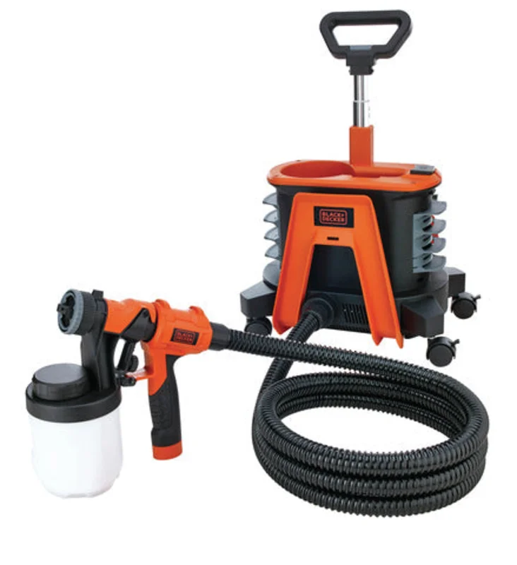 Rolling HVLP Paint Sprayer 1200W Black and Decker