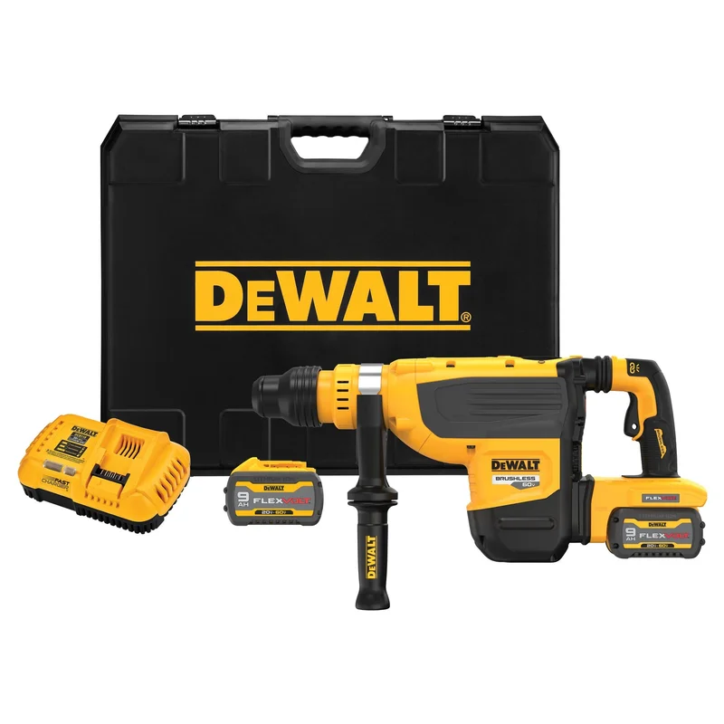 Rotary Hammer 1-7/8" SDS Max 60V W/(2) Bat 9.0 AH FlexVolt Dewalt